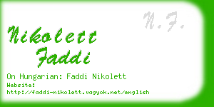 nikolett faddi business card